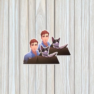 SDN Hero & Dog at Console Sticker