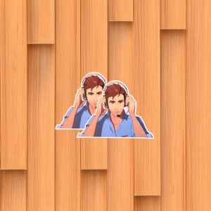 SDN Hero With Headset Sticker