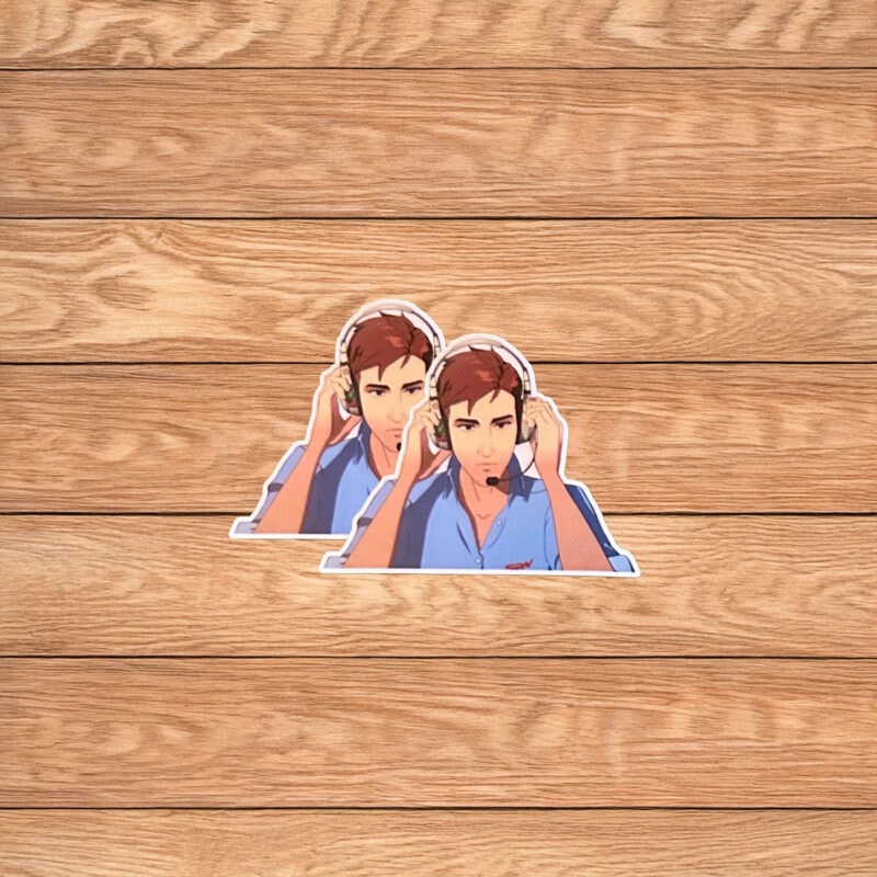 SDN Hero With Headset Sticker