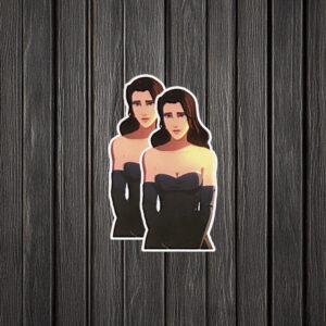 SDN Lady in Black Dress Sticker