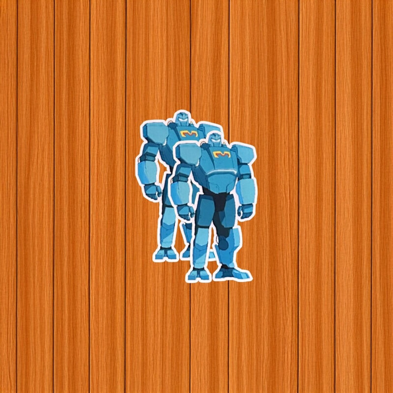 SDN Mech Suit Blue Armor Sticker
