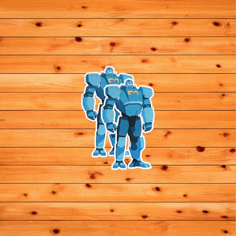 SDN Mech Suit Blue Armor Sticker