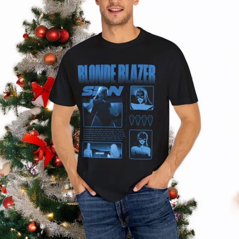 Superhero Dispatch – Blonde Blazer Graphic Tee