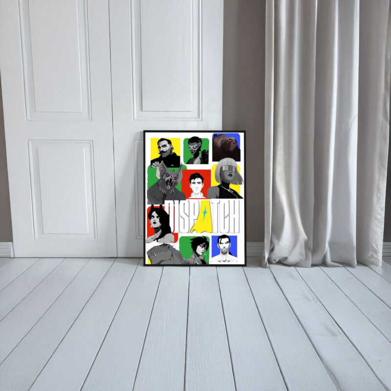 Unique Dispatch Character Collage Merch Poster