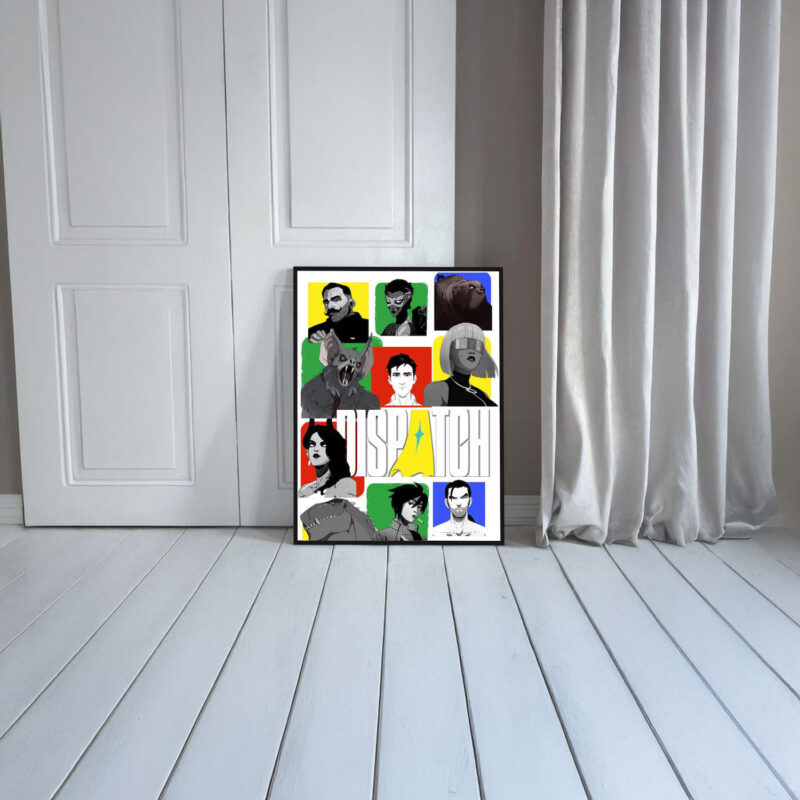 Unique Dispatch Character Collage Merch Poster