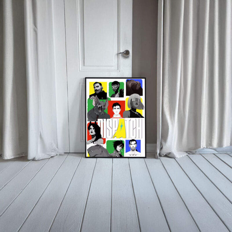 Unique Dispatch Character Collage Merch Poster