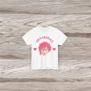 Unisex Invisigal Pink Heart T-Shirt