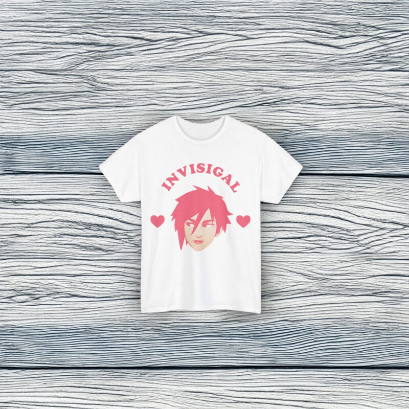 Unisex Invisigal Pink Heart T-Shirt