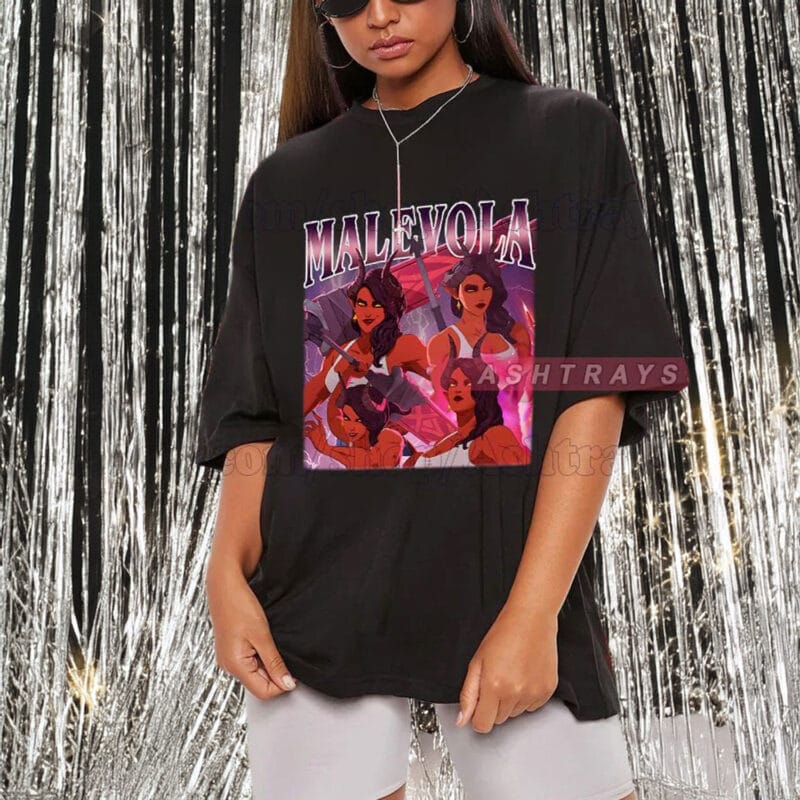 Vintage 90s Graphic Style Malevola T-Shirt – Retro Malevola Shirt