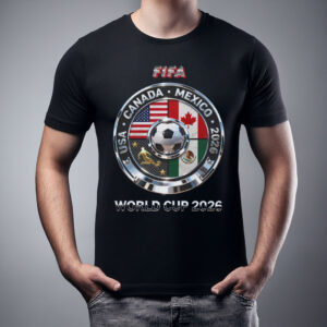 2026 World Cup FIFA USA Canada Mexico Soccer Fan Tee