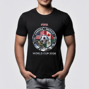 2026 World Cup FIFA USA Canada Mexico Soccer Fan Tee