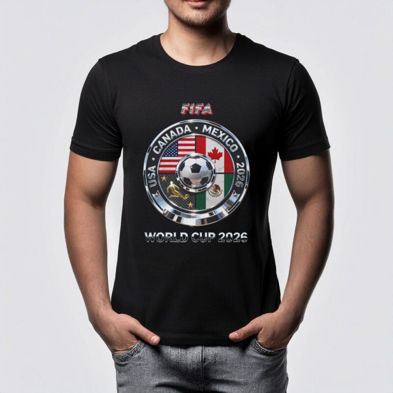 2026 World Cup FIFA USA Canada Mexico Soccer Fan Tee