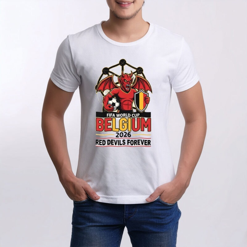 Belgium FIFA World Cup 2026 Red Devils Reign Fan Tee