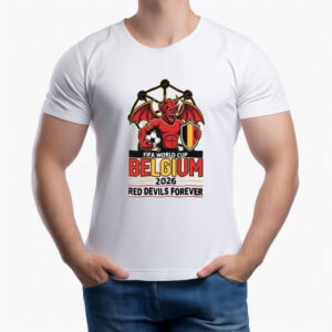 Belgium FIFA World Cup 2026 Red Devils Reign Fan Tee