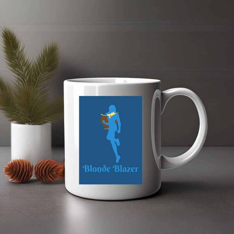 Blonde Blazer Hero Silhouette Mug