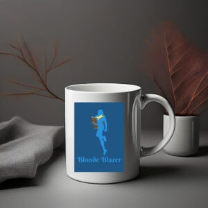 Blonde Blazer Hero Silhouette Mug