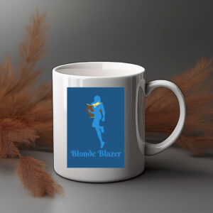 Blonde Blazer Hero Silhouette Mug