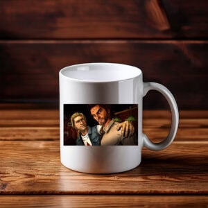 Brothers in Crime Gritty Narrative Illustration Mug