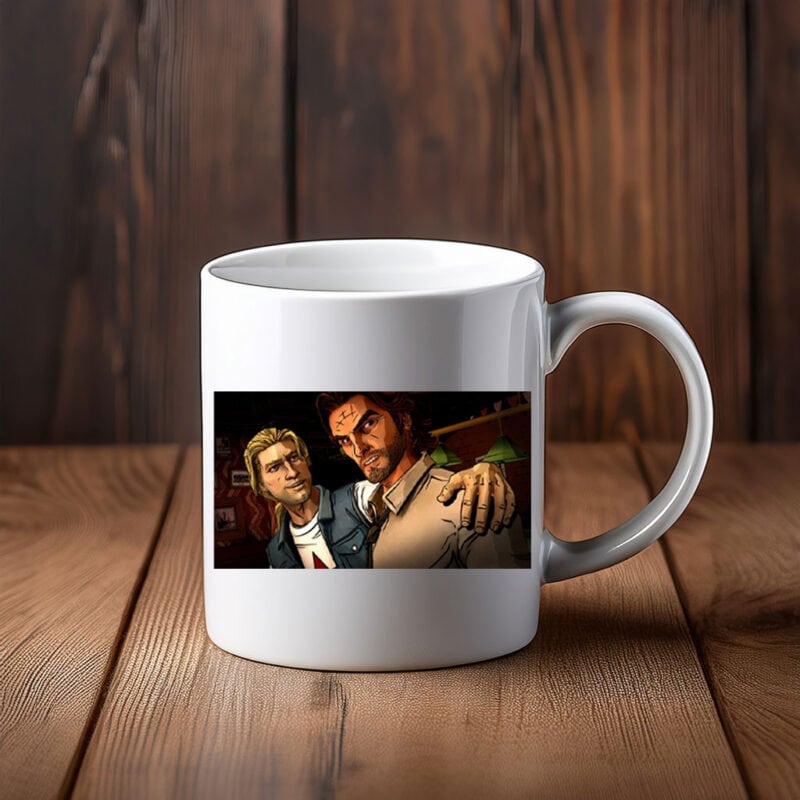 Brothers in Crime Gritty Narrative Illustration Mug