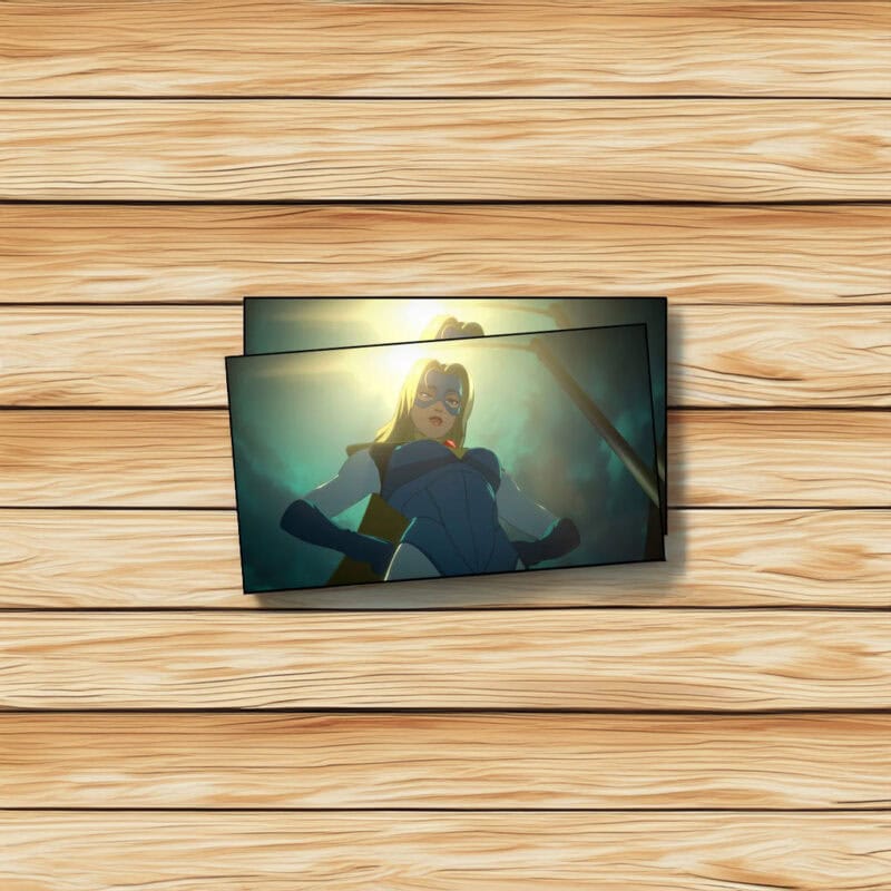 Confident Masked Superhero Power Pose Sticker