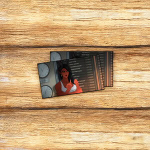 Confident Woman Time Zone Control Room Sticker