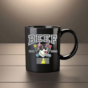 Cute Husky Mascot Ceramic Coffee Cup EST 2025 – Beef Dispatch Mug