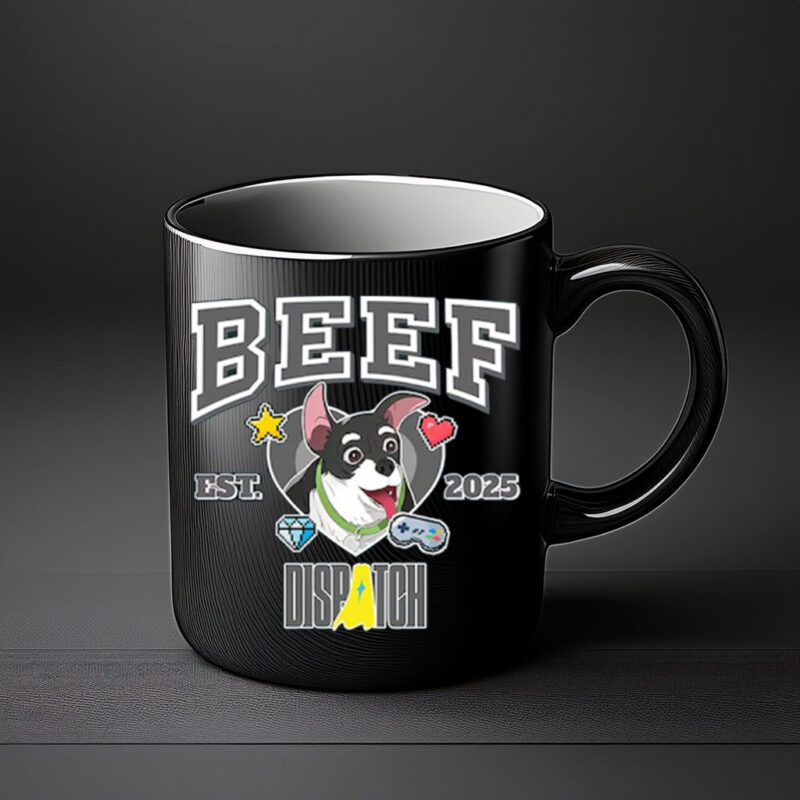 Cute Husky Mascot Ceramic Coffee Cup EST 2025 – Beef Dispatch Mug