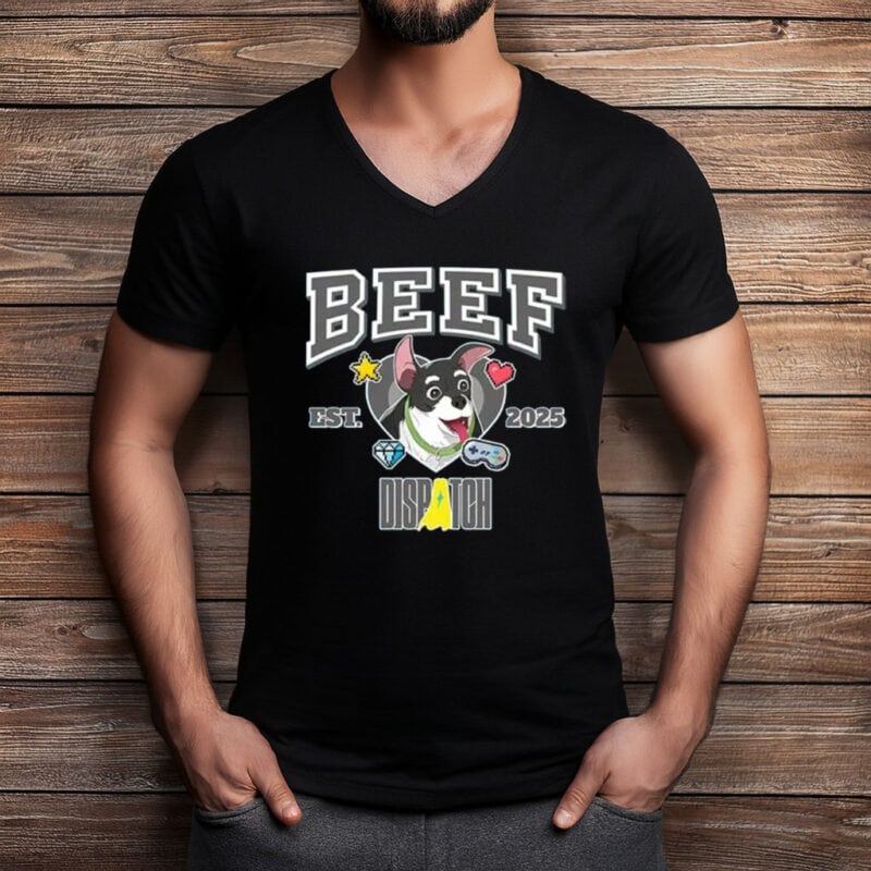 Cute Husky Mascot Hero Graphic Tee EST 2025 – Beef Dispatch Shirt