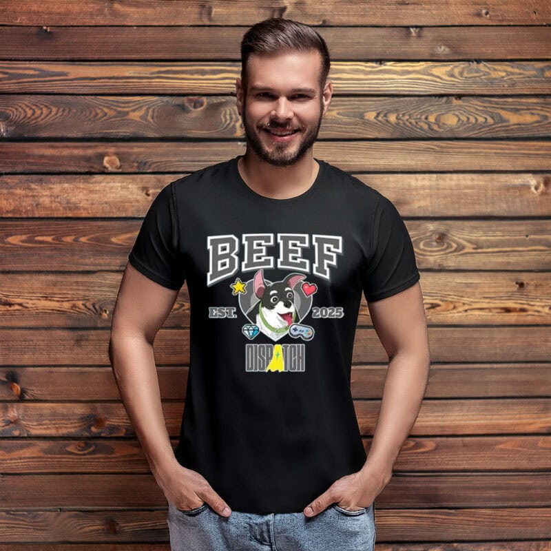 Cute Husky Mascot Hero Graphic Tee EST 2025 – Beef Dispatch Shirt
