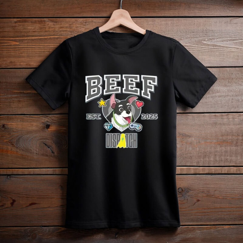 Cute Husky Mascot Hero Graphic Tee EST 2025 – Beef Dispatch Shirt