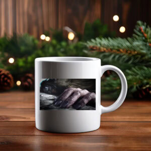 Dark Fantasy Creature Hand Atmospheric Art Mug