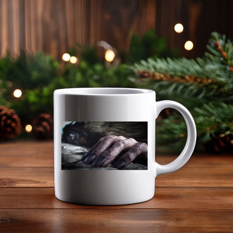 Dark Fantasy Creature Hand Atmospheric Art Mug