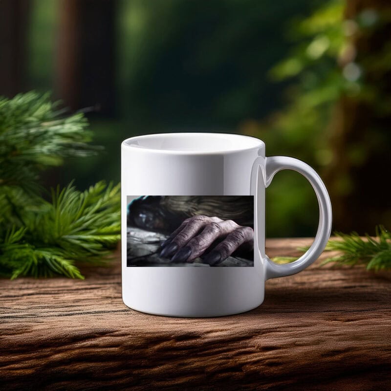 Dark Fantasy Creature Hand Atmospheric Art Mug