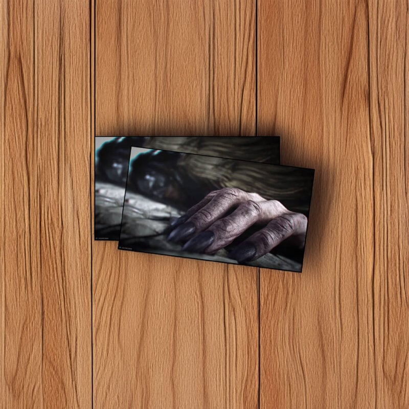 Dark Fantasy Creature Hand Atmospheric Art Sticker