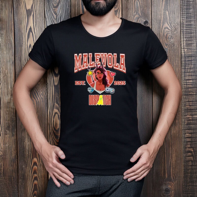 Dark Femme Hero Graphic Tee EST 2025 – Malevola Dispatch Shirt