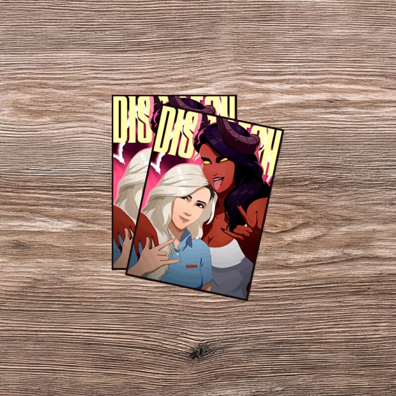 Dispatch Best Friends Bold Comic Portrait Sticker