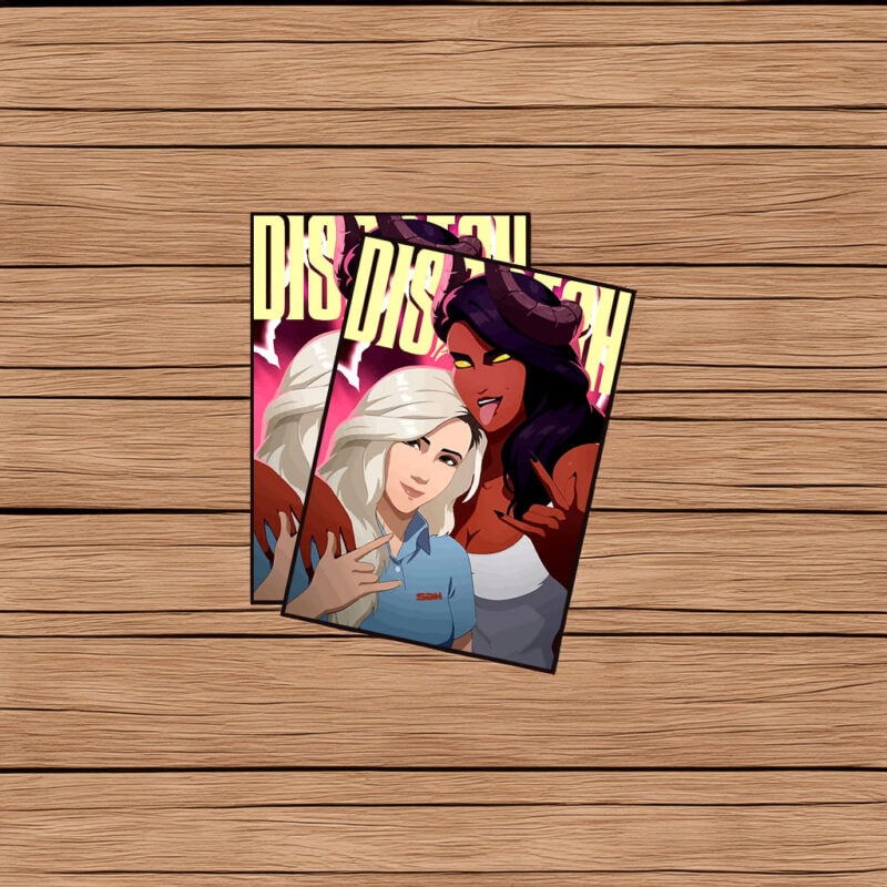 Dispatch Best Friends Bold Comic Portrait Sticker