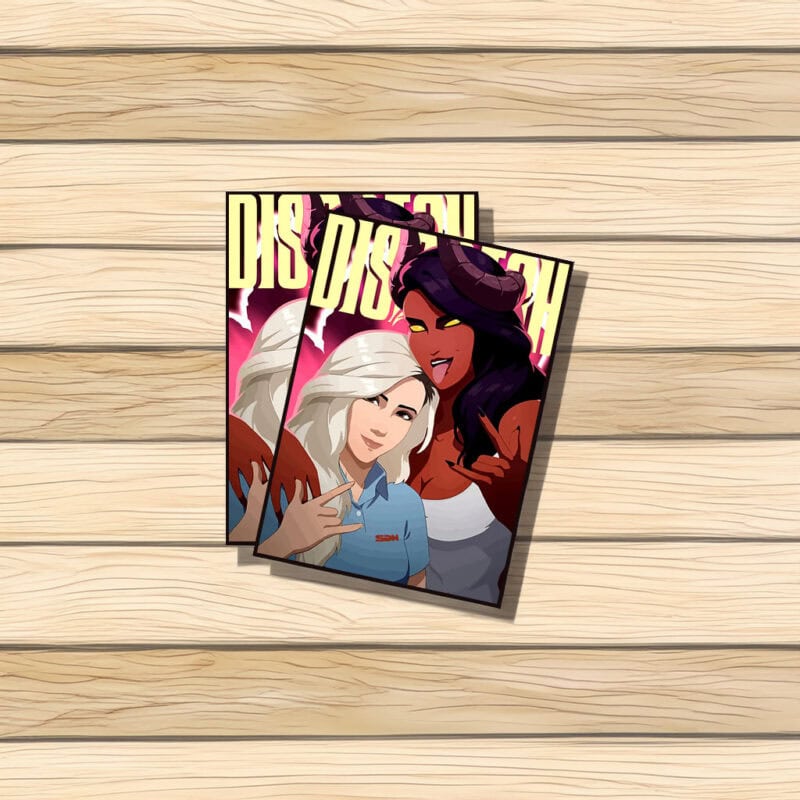 Dispatch Best Friends Bold Comic Portrait Sticker