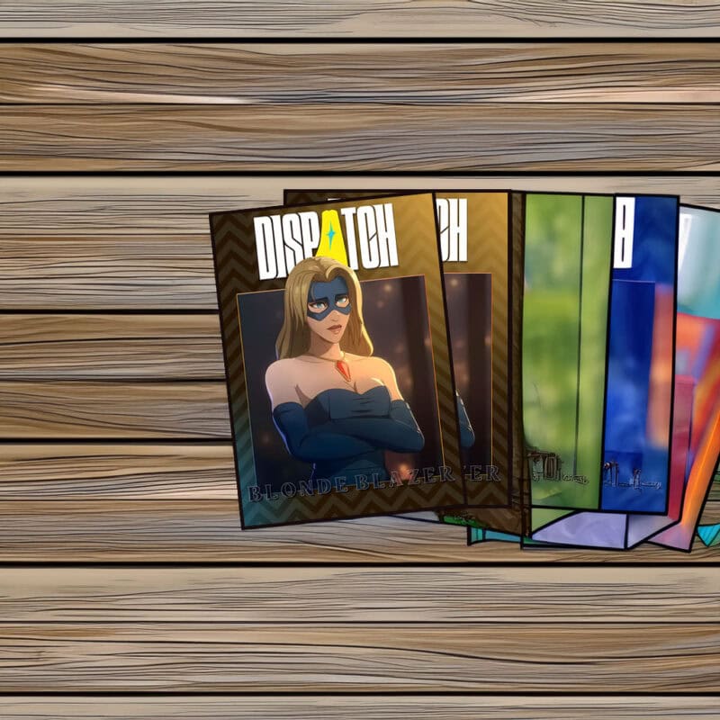 Dispatch Blonde Blazer Masked Heroine Sticker