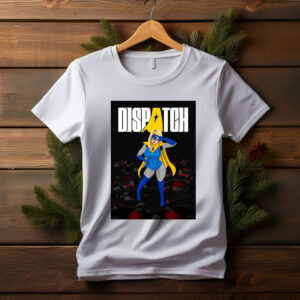 Dispatch Blonde Heroine Standing on Ruins Shirt