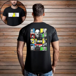 Dispatch Character Grid Retro Comic Shirt – Vintage Ensemble Graphic Tee