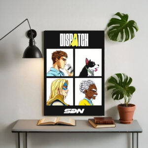 Dispatch Character Lineup – Retro Poster