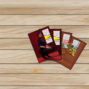 Dispatch Femme Fatale Red Studio Portrait Sticker