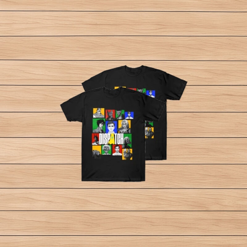Dispatch Game Character Collage Graphic T-Shirt