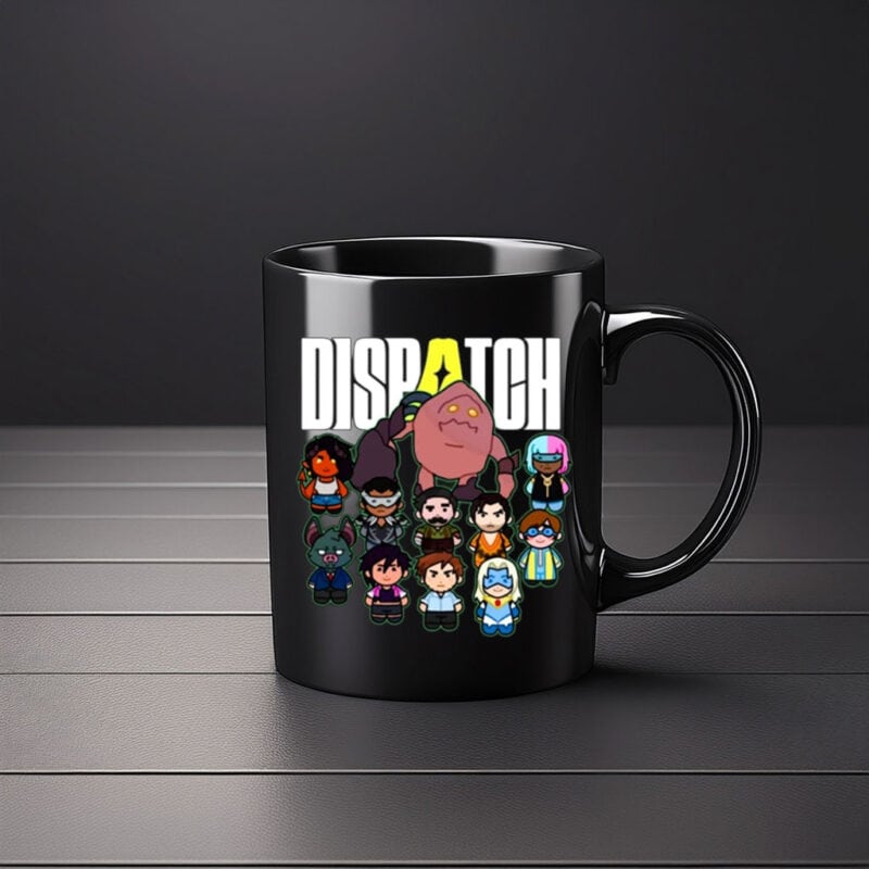 Dispatch Game Chibi Character Squad Coffee Mug