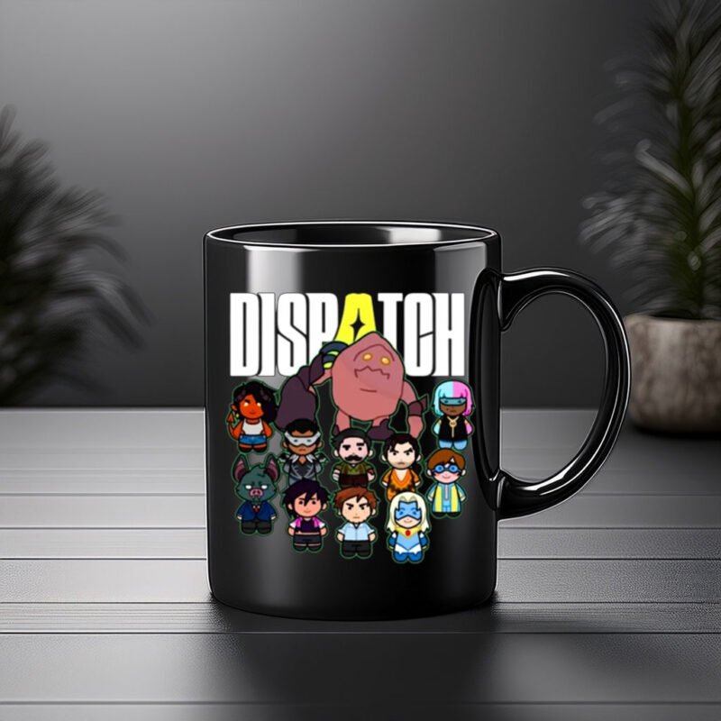 Dispatch Game Chibi Character Squad Coffee Mug