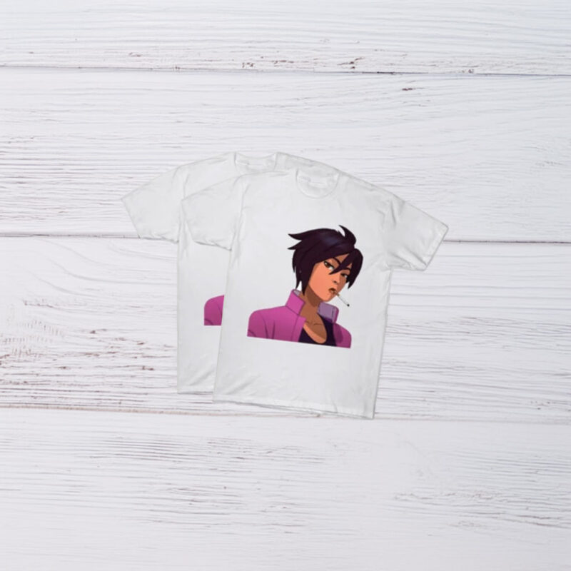 Dispatch Game Female Character Portrait T-Shirt