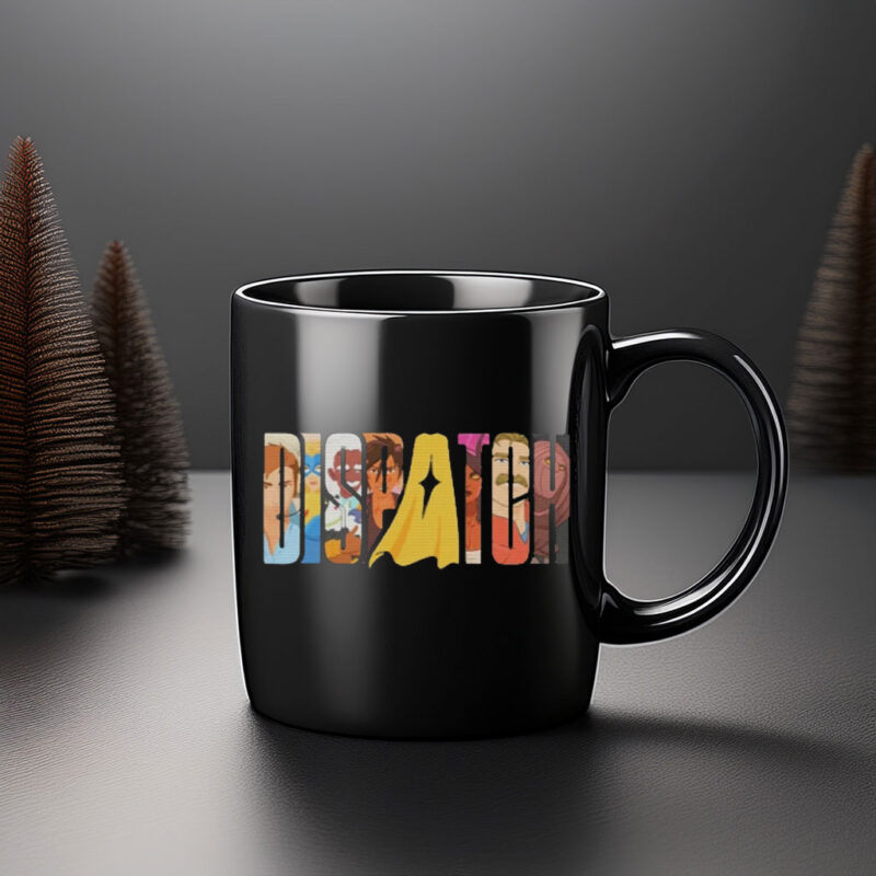 Dispatch Game Lettering Team Art Coffee Mug