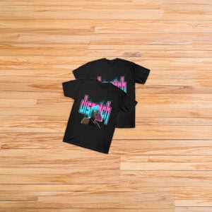Dispatch Game Neon Character Graphic T-Shirt
