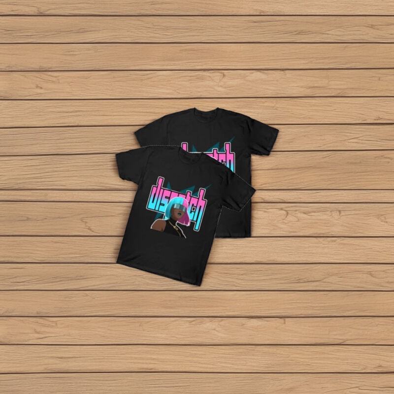 Dispatch Game Neon Character Graphic T-Shirt